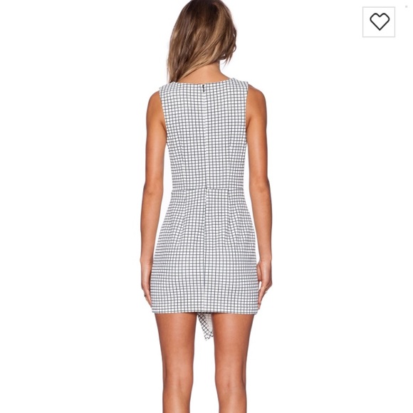 Isla and Lulu blue and white plunge dress - Picture 5 of 7